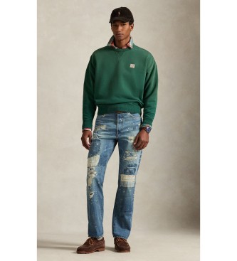 Polo Ralph Lauren Bluza frotte Relaxed Fit zielona