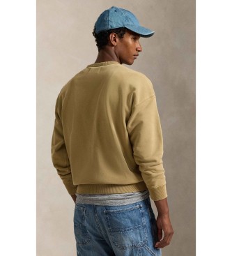 Polo Ralph Lauren Bluza frotte Relaxed Fit w kolorze beżowym