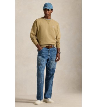 Polo Ralph Lauren Bluza frotte Relaxed Fit w kolorze beżowym