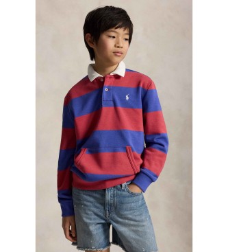 Polo Ralph Lauren Polo de rugby en �ponge bleue, rouge