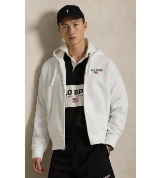 Polo Ralph Lauren Bluza z kapturem Polo Sport z białego polaru