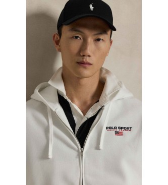 Polo Ralph Lauren Bluza z kapturem Polo Sport z białego polaru