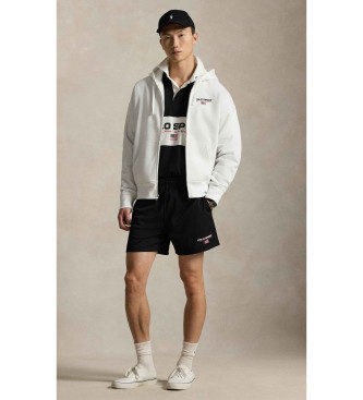 Polo Ralph Lauren Bluza z kapturem Polo Sport z białego polaru