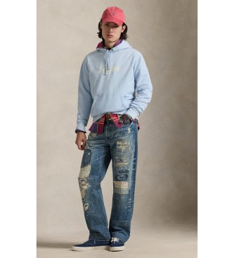 Polo Ralph Lauren Felpa Ralph con cappuccio e logo blu