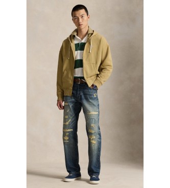 Polo Ralph Lauren Bluza z polaru frotte Relaxed Fit w kolorze beżowym