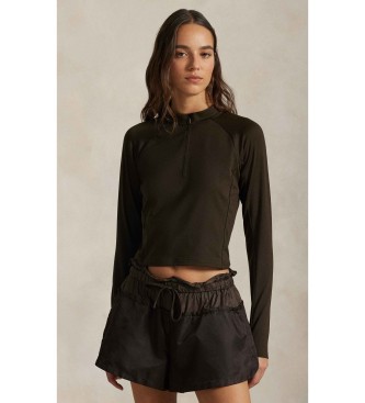 Polo Ralph Lauren Bruin fluweelachtig jersey gebreid sweatshirt