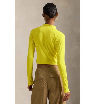 Polo Ralph Lauren Geel velours jersey gebreid sweatshirt