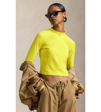 Polo Ralph Lauren Geel velours jersey gebreid sweatshirt