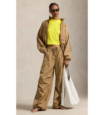 Polo Ralph Lauren Geel velours jersey gebreid sweatshirt