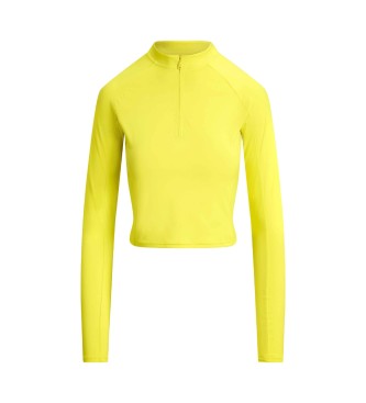 Polo Ralph Lauren Geel velours jersey gebreid sweatshirt