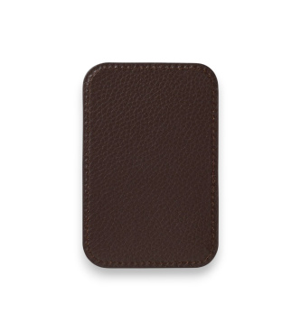 Polo Ralph Lauren Porte-cartes en cuir marron avec MagSafe