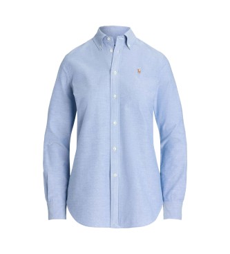 Polo Ralph Lauren Iconic oxford Stretch Slim fit skjorta blå