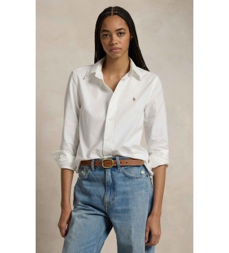 Polo Ralph Lauren Das ikonische Stretch Slim Oxford-Hemd weiß