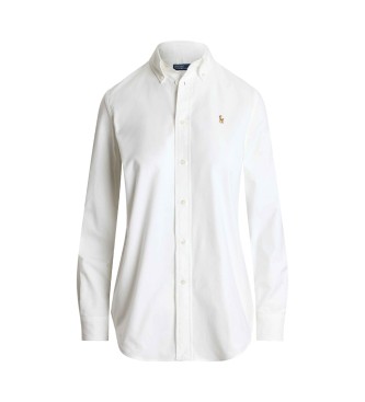 Polo Ralph Lauren Das ikonische Stretch Slim Oxford-Hemd weiß