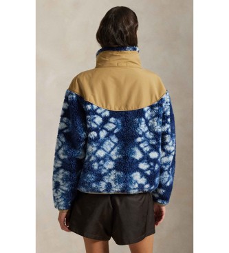 Polo Ralph Lauren Hybrid-Fleece/Ripstop-Jacke blau