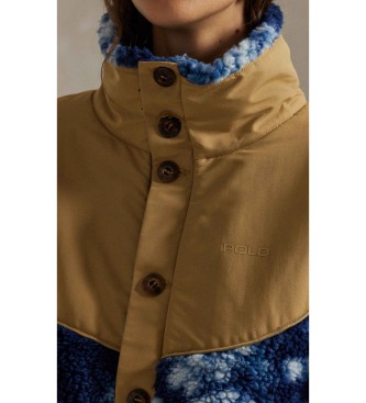 Polo Ralph Lauren Hybrid-Fleece/Ripstop-Jacke blau