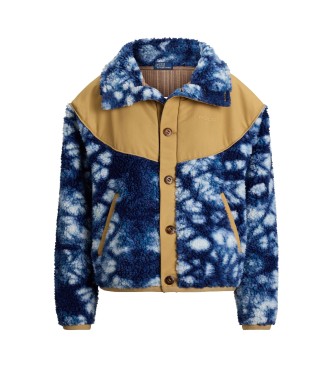 Polo Ralph Lauren Hybrid-Fleece/Ripstop-Jacke blau