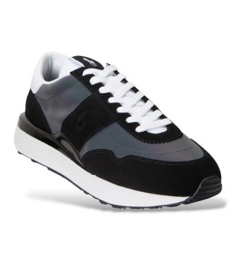 Polo Ralph Lauren Leren Train 89 Panel sneakers zwart