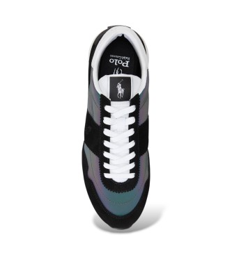 Polo Ralph Lauren Leren Train 89 Panel sneakers zwart