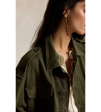 Polo Ralph Lauren Green cropped jacket