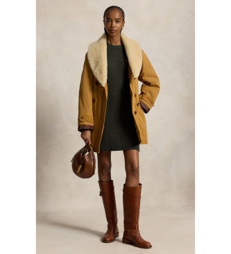 Polo Ralph Lauren Groene jurk van wol en kasjmier