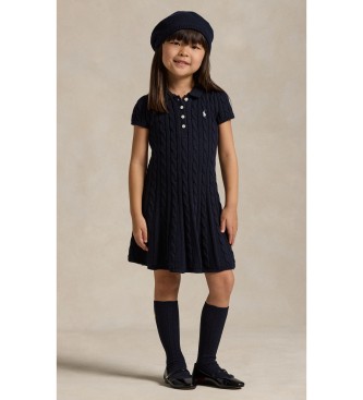 Polo Ralph Lauren Navy cotton knit polo dress