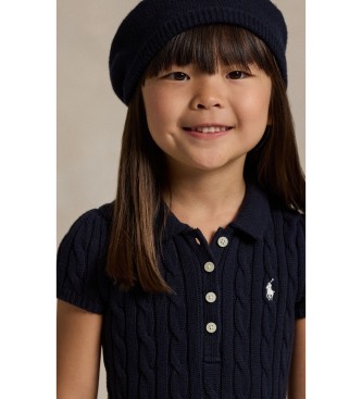 Polo Ralph Lauren Navy cotton knit polo dress
