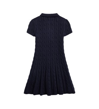Polo Ralph Lauren Navy cotton knit polo dress