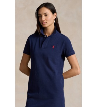 Polo Ralph Lauren Vestido tipo polo de piqué de algodón marino
