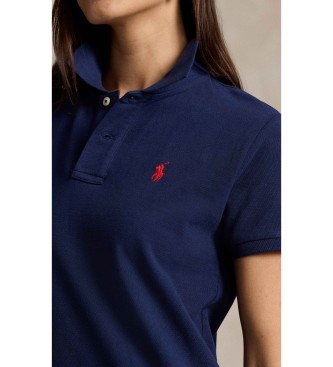 Polo Ralph Lauren Vestido tipo polo de piqué de algodón marino