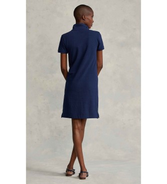 Polo Ralph Lauren Vestido tipo polo de piqué de algodón marino