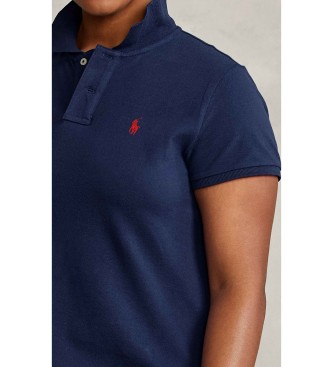 Polo Ralph Lauren Vestido tipo polo de piqué de algodón marino