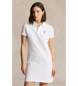 Polo Ralph Lauren Vestido tipo polo de piqué de algodón blanco