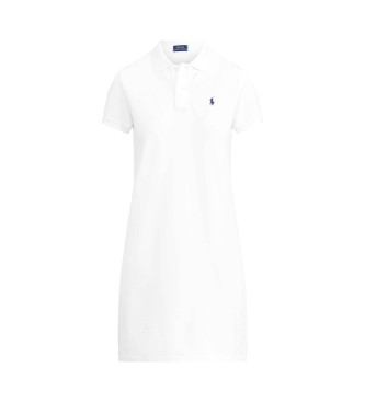 Polo Ralph Lauren Vestido tipo polo de piqué de algodón blanco