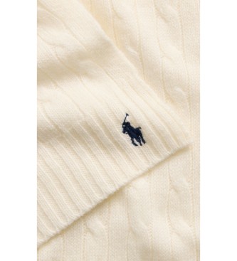 Polo Ralph Lauren Tørklæde i kashmir og uld, cremefarvet