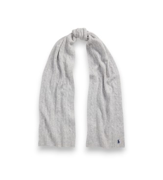 Polo Ralph Lauren Sciarpa in cashmere e lana grigia