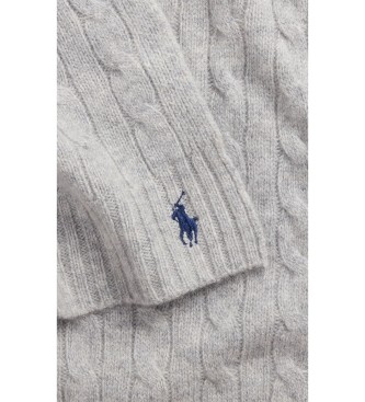 Polo Ralph Lauren Sciarpa in cashmere e lana grigia