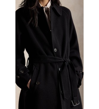 Polo Ralph Lauren Balma black wool coat