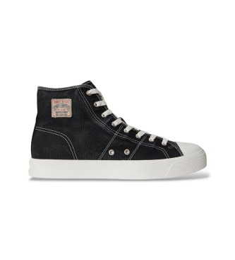 Polo Ralph Lauren Baskets montantes en toile noire Ayers