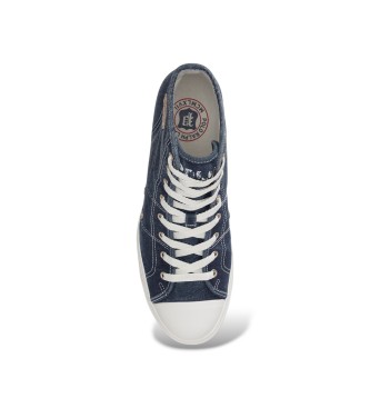 Polo Ralph Lauren Sapatilhas de cano alto em lona Ayers azul-marinho