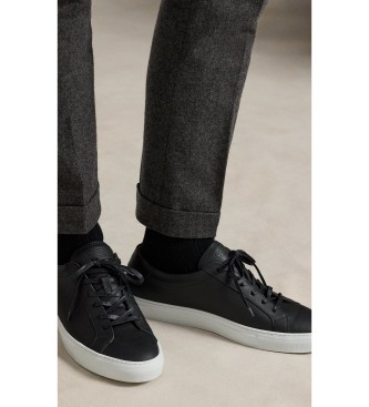 Polo Ralph Lauren Jermain schwarzer Leder-Sneaker