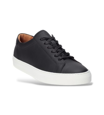 Polo Ralph Lauren Jermain schwarzer Leder-Sneaker