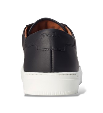 Polo Ralph Lauren Jermain schwarzer Leder-Sneaker