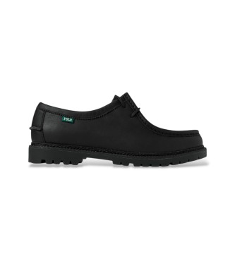 Polo Ralph Lauren Sapatos de couro preto Jett