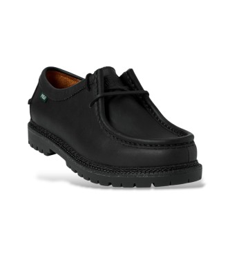 Polo Ralph Lauren Sapatos de couro preto Jett