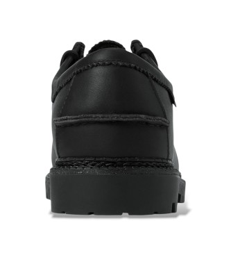 Polo Ralph Lauren Sapatos de couro preto Jett