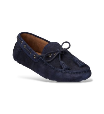 Polo Ralph Lauren Mokasine Anders iz semiša z mornarskimi čopki 