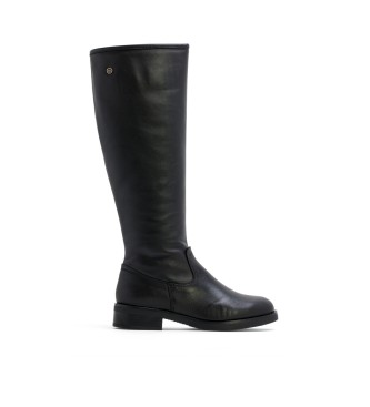 Porronet Elba - Bottes hautes en cuir avec fermeture clair - Noir