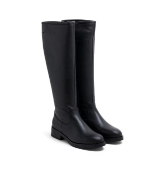 Porronet Elba - Bottes hautes en cuir avec fermeture clair - Noir