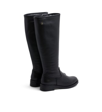 Porronet Elba - Bottes hautes en cuir avec fermeture clair - Noir